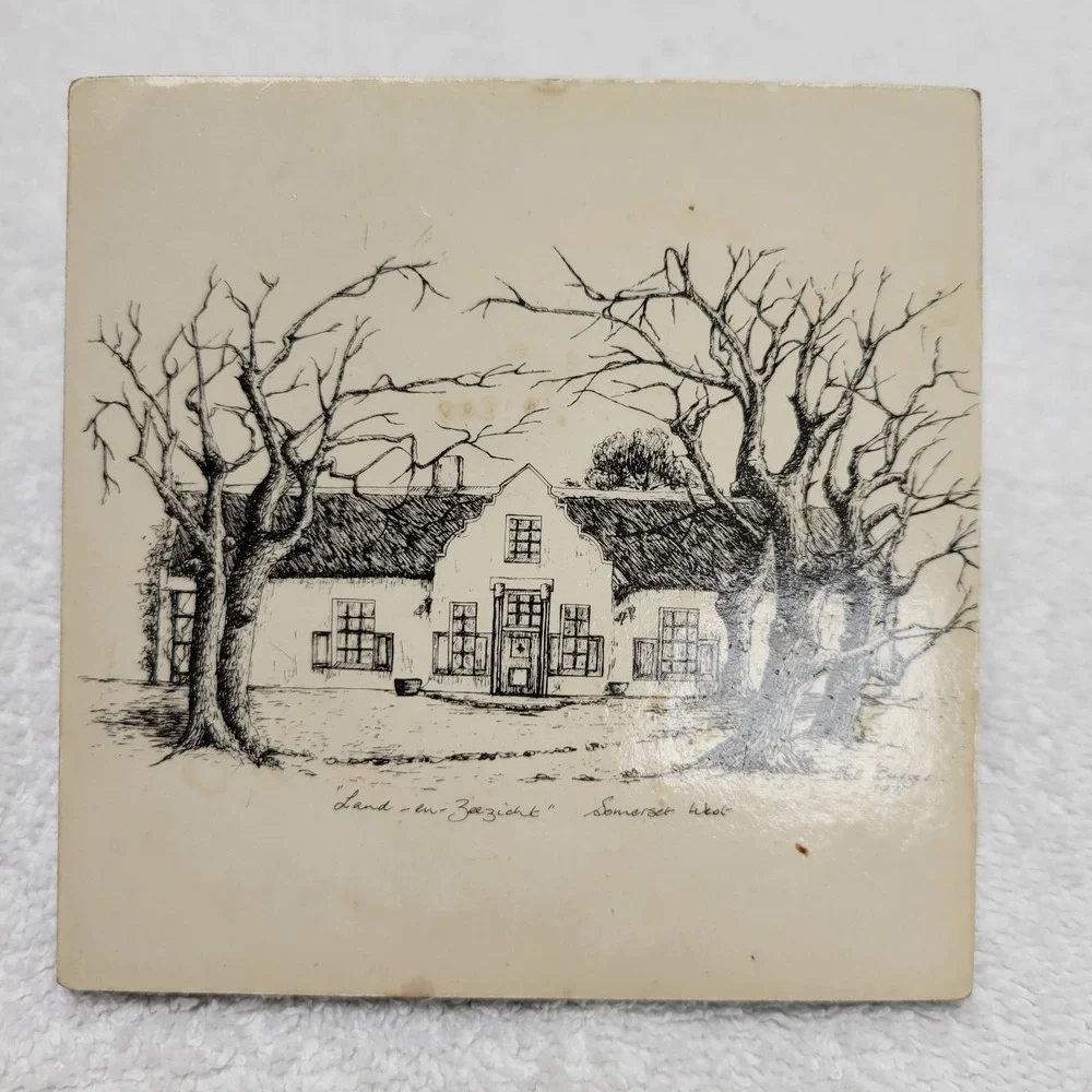 Cottages of Somerset W Africa lot of 5 coasters